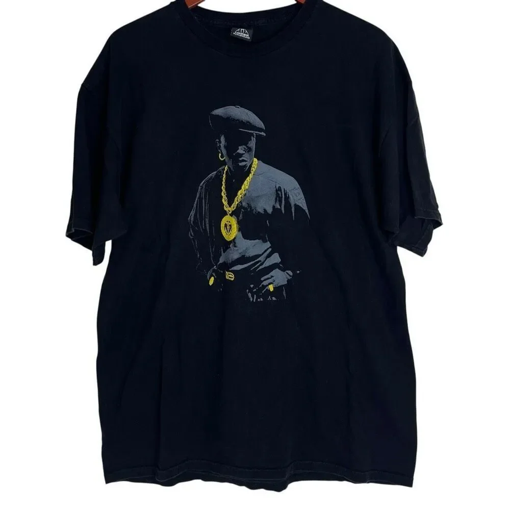 Upper Playground Men’s Nino Brown Graphic Short Sleeve T-Shirt Black Size XL